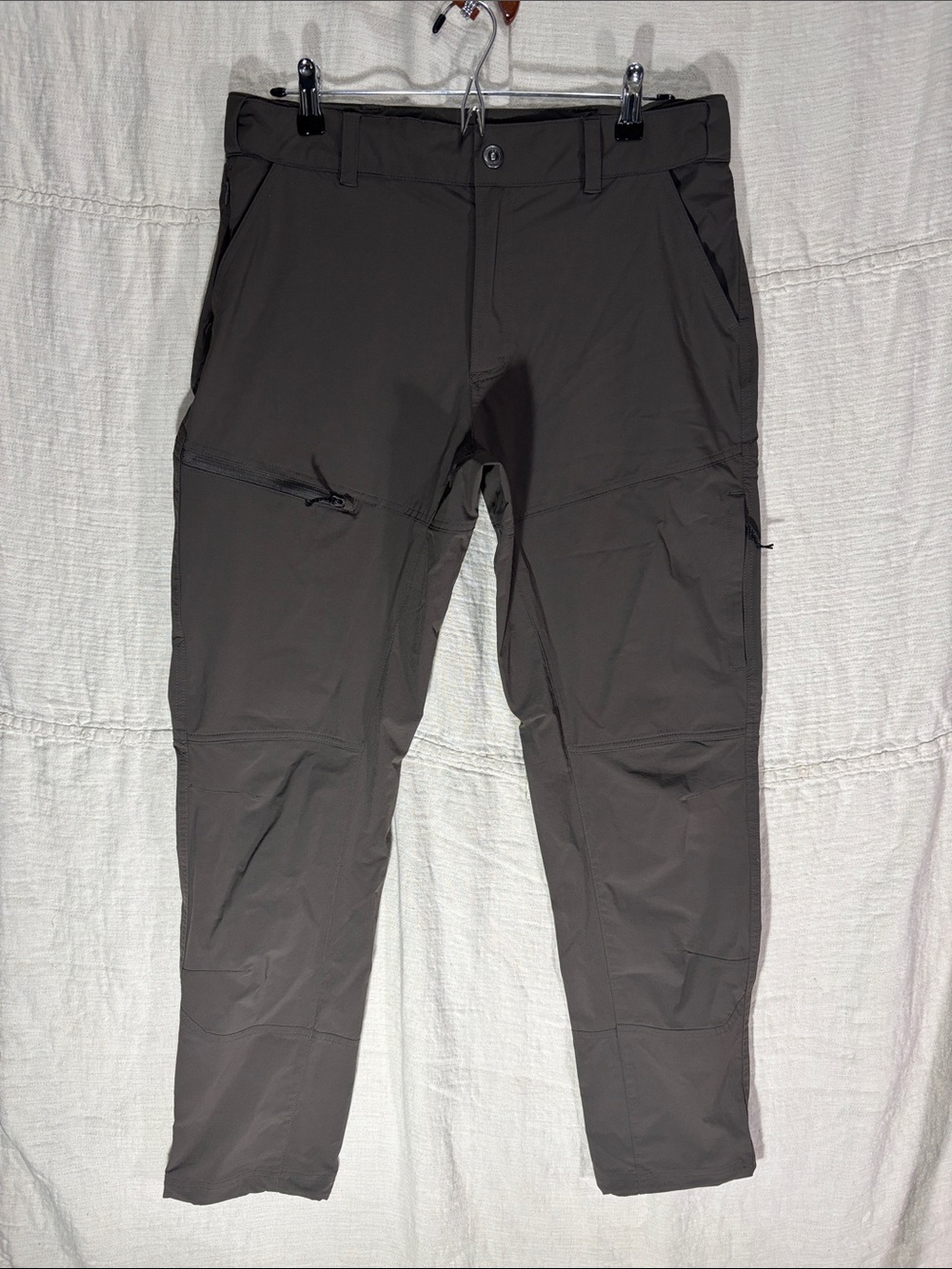 Magellan Outdoors Men's Explorer Trek Hiking Cargo Pants in Dark Charcoal Medium